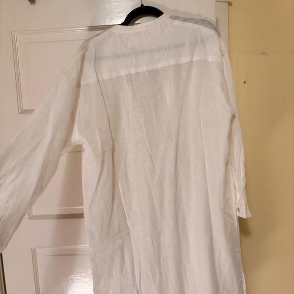 Road to nowhere shirt dress linen size large - Picture 3 of 5